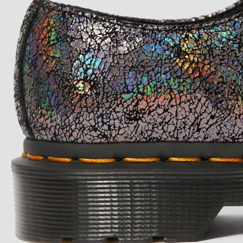 Dr. Martens | Metallic Leather Oxford Shoes - Picture 9 of 11